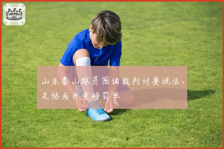 山东泰山球员围堵裁判讨要说法，足协或开重磅罚单